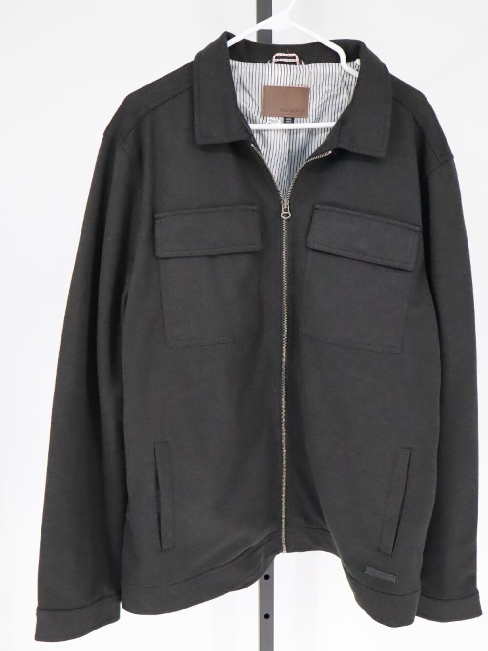 Civil Society Men's Fall Wool blend jacket full-zip collared coat 2XL